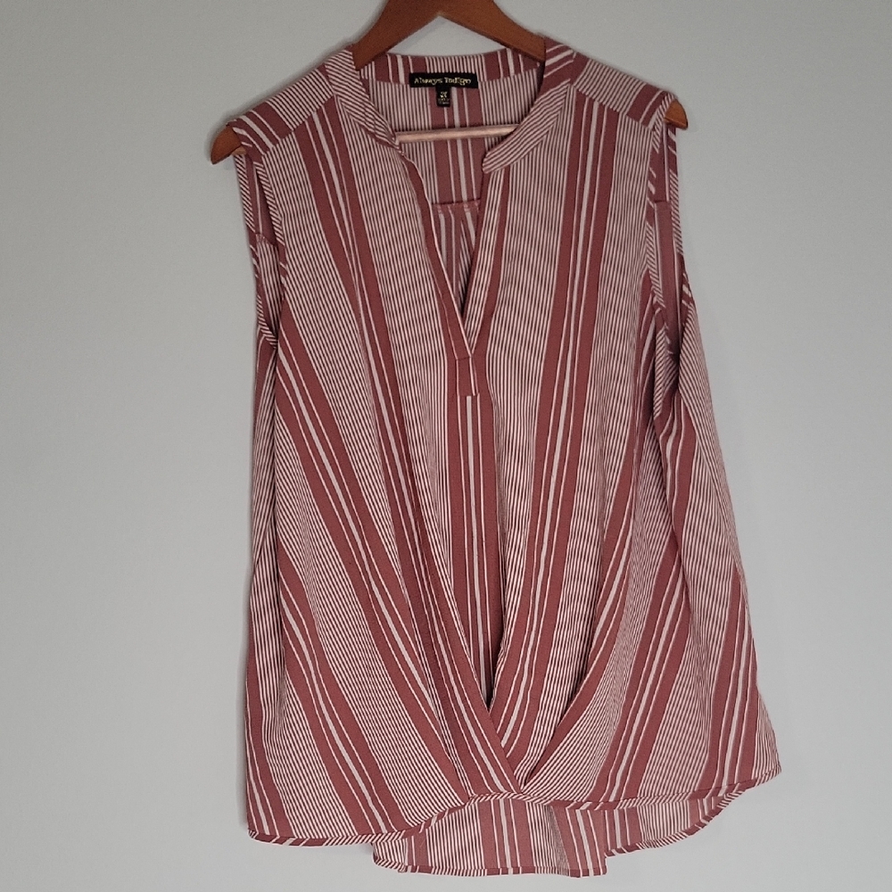 Always Indigo Blouse 2x